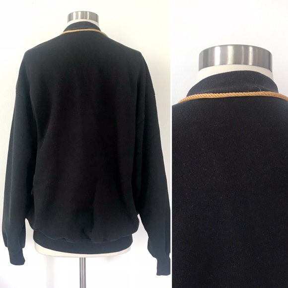 Vintage 80’s embroidered sunflower sweatshirt top - Picture 2 of 11